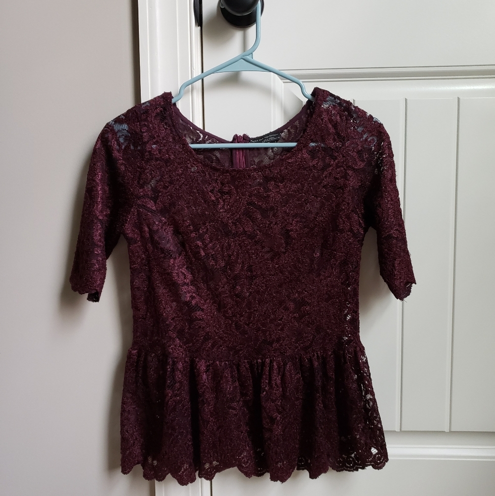Zara peplum top